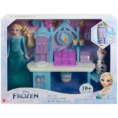 MATTEL Frozen Zmrzlinový stánek s Elsou a Olafem herní set s modelínou | AS221