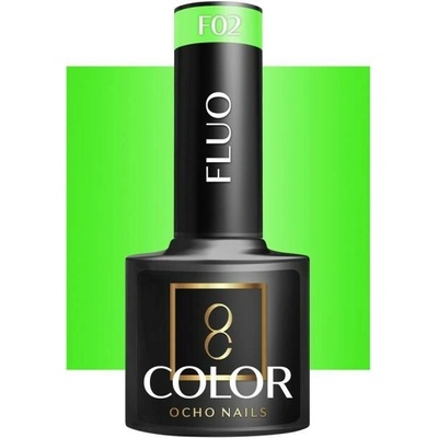 Ocho Nails Hybridný gél lak na nechty Fluo F 02, 5 g