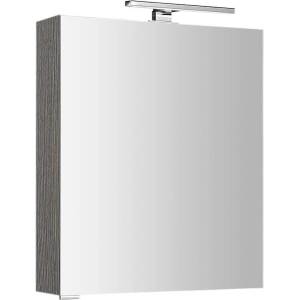 SAPHO Mirró - Огледален шкаф с LED осветление 60x70x16 см, П/Л, сребрист дъб MC060-0011 (MC060-0011)