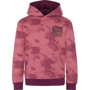 TROLLKIDS Детски суичър Trollkids Kid's Lifjell Sweater Hoodie - Frozen Berry / Deep Ruby - размер 110 (EU) (704-6252-0313)