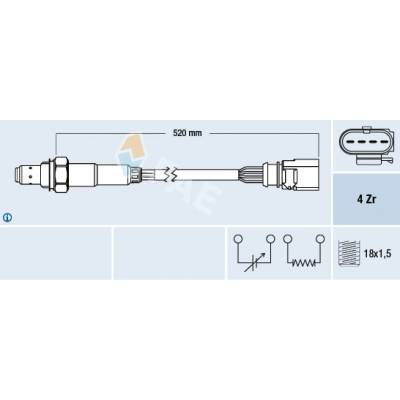 Lambda sonda FAE 77438