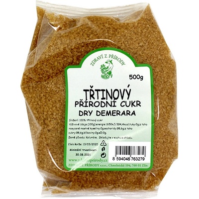 Zdraví z přírody Cukr třtinový Demerara 500 g