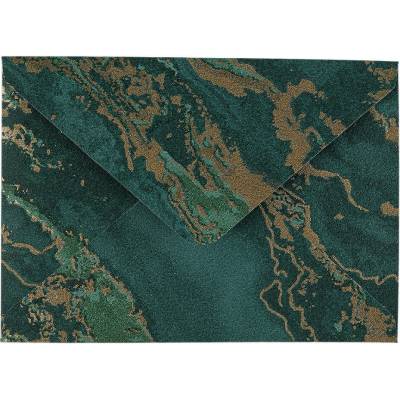 Prima-obchod Papírová obálka 12,5x17,5 cm, barva 6 zelená tmavá 5 ks