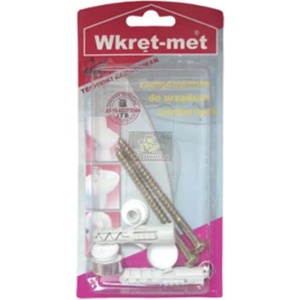 Wkret-met Комплект за монтаж на WC 10х80 сив Wkret-met