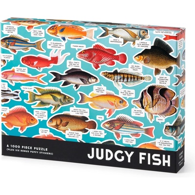 Galison - Puzzle Judgy Fish - 1 000 piese
