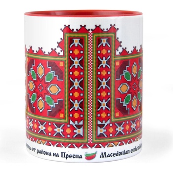 Image 1 of Чаша с българска македонска шевица от Преспанско (prespa2017 01)