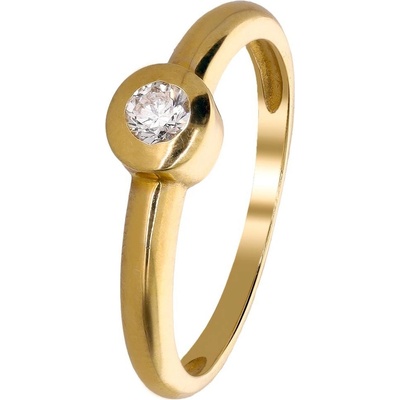Zlaton Prsten žluté zlato s diamantem 000060512222