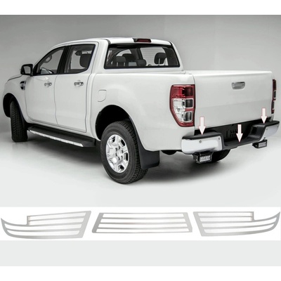 Nerez leštený kryt hornej hrany zadného nárazníka Ford Ranger 2015-2022