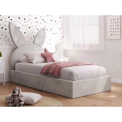 Ami Nábytek Kids Line 2 Rabbit s roštem šedá Velvet