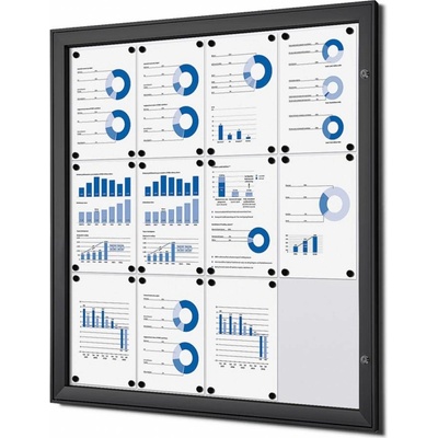 Jansen Display vnitřní uzamykatelná vitrína základní 12 x A4 – Zboží Živě