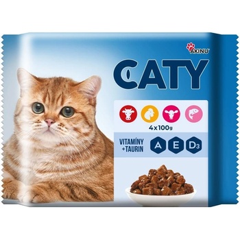 Caty pro kočky MIX 4 x 100 g