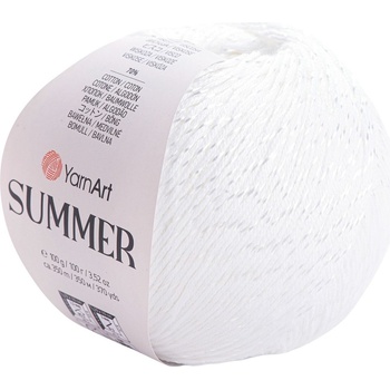 YARNART Summer 3 White Плетива прежда (Summer 3)