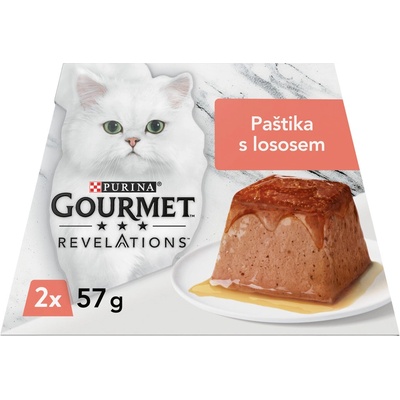 Gourmet Revelations jemná paštéta s lososom a omáčkou 24 x 57 g