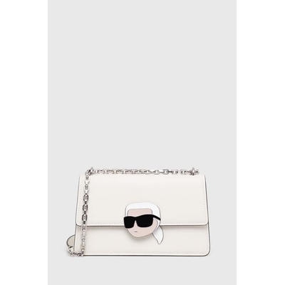 KARL LAGERFELD Кожена чанта Karl Lagerfeld в бяло (240W3083)