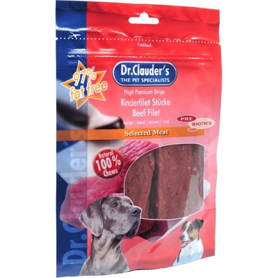 Dr.Clauder's Filet /pre biotik/ лакомство от говеждо месо за кучета, 2 броя х 80 гр