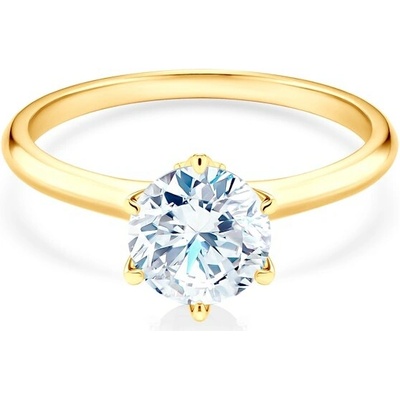 Savicki Zásnubný prsteň The Journey žlté zlato diamant TJ R1 D Z