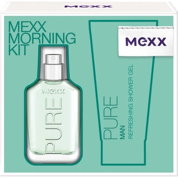 Mexx Pure for Men Подаръчен комплект, Тоалетна вода 30ml + Душ гел 50ml, мъже