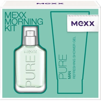 Mexx Pure for Men Подаръчен комплект, Тоалетна вода 30ml + Душ гел 50ml, мъже