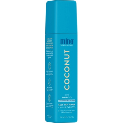 MineTan PĚNA NA OPALOVÁNÍ COCONUT Samoopalovací pěna na tělo Dark 200 ml