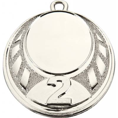 Medaile průměr 45 mm s číslem Stříbrná