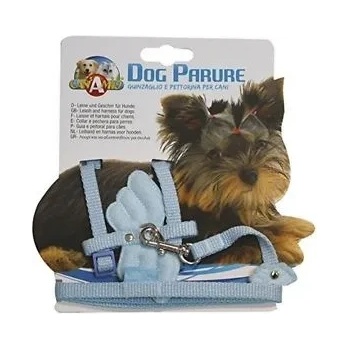 Croci Повод с надгръдник за кучета "Ангелски крилца" - син