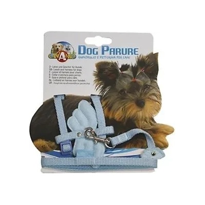 Croci Повод с надгръдник за кучета "Ангелски крилца" - син