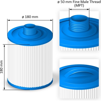 Crystalline Pool Spa Filter Filtrační kartuše SC739