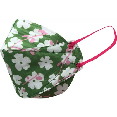 Balerina Czech Zdravotnický nanorespirátor FFP2 PFHM931 FISH TYPE Green flowers – Hledejceny.cz