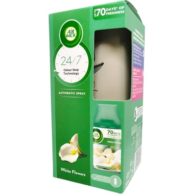 Air Wick freshmatic ароматизатор за стая машинка с пълнител, White Flowers