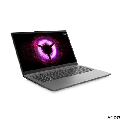Лаптоп Lenovo LOQ 15ARP10E (83S0004NBM)(сив), шестядрен AMD Ryzen 5 7535HS 3.3/4.5GHz, 15.6" (39.62 cm) Full HD IPS 300nits Anti-Glare Display & GF RTX 3050 6GB GDDR6 (HDMI), 16GB DDR5, 512GB SSD, 1x USB 3.2 Gen 1 Type-C, No OS (83S0004NBM)