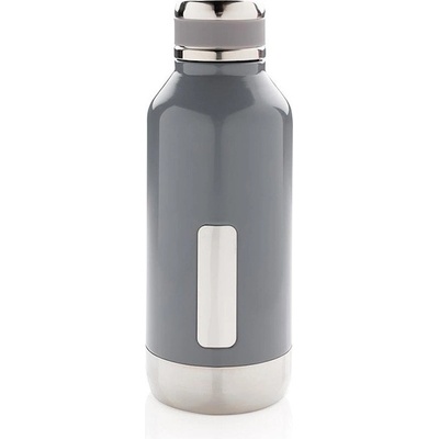 XD Design Nepropustná láhev z nerezové oceli 500 ml šedá