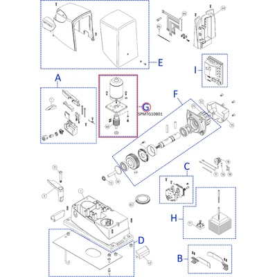 SPMTG10801 kit motora pre RD400R10