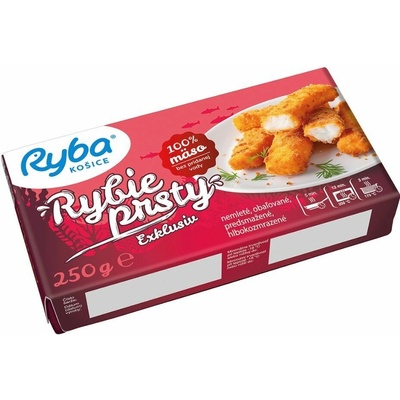 Ryba Košice Mrazené Rybie prsty nemleté exklusiv 250g