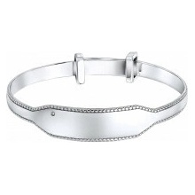 D for diamond Detský strieborný náramok s diamantom B5483