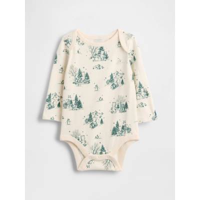 GAP Baby body Brannan Bear s potlačou Biela