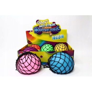 Míč d stisk.gigant neon 13 CM 6 BOX