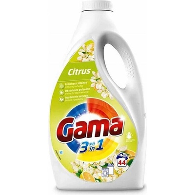 Gama 3v1 prací gél Citrus 1,98 l