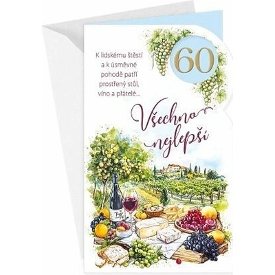 ARGUS Přání k 60.narozeninám 15-6581c60 – Zboží Mobilmania