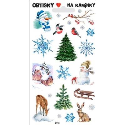 Obtisky na kamínky zima 2