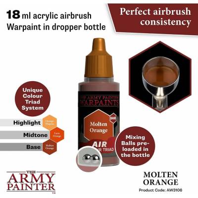 Army Painter Air Molten Orange Warpaints 18 ml
