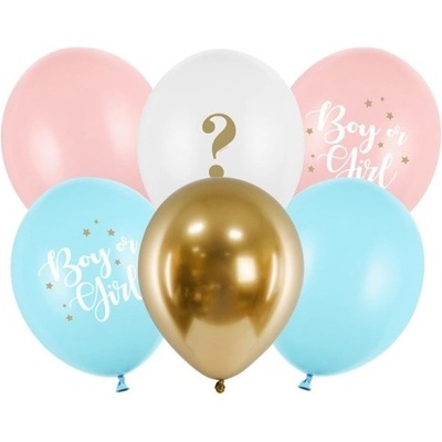 PartyDeco BALÓNKY latexové Boy or Girl 30 cm