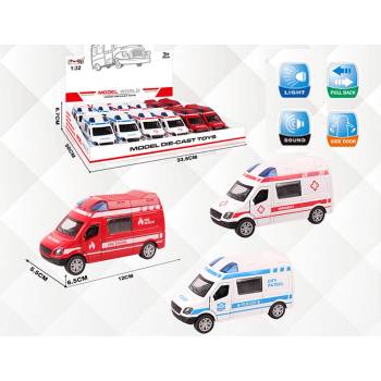 Image 1 of Метален бус със светлинни и звукови ефекти, мащаб 1: 32 1122-2М