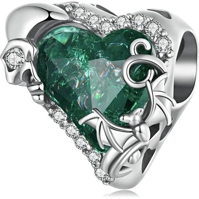 P&J Jewellery Stříbrný přívěsek Srdce temnoty SB124