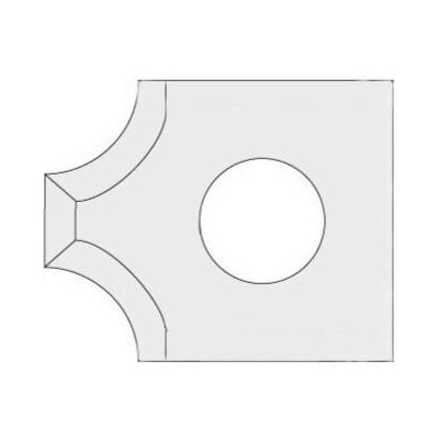 IGM N031 Žiletka tvrdokovová radiusová - 2xR5 15x18x2 UNI