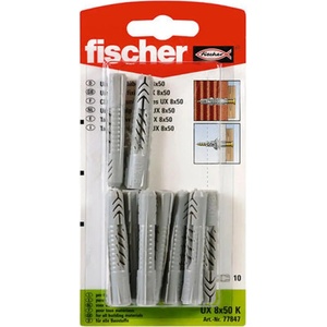 Fischer УНИВЕРСАЛЕН ДЮБЕЛ Ф8Х50ММ 10 БРОЯ fischer ux k (4006209908648)