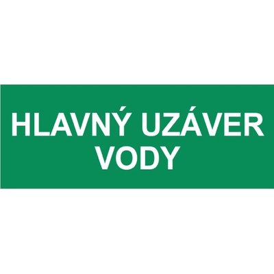 Traiva Samolepka Hlavný uzáver vody