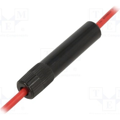 OPTIFUSE LPA-07B-12R Zásuvka; 6,3x32mm; Imax: 30A; Kontakty: mosaz; Výv: vodiče; 12AWG