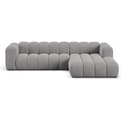 Micadoni Сив шенилов ъглов диван (десен ъгъл) Lupine - Micadoni (MIC_RC_L_214_F1_LUPINE6)
