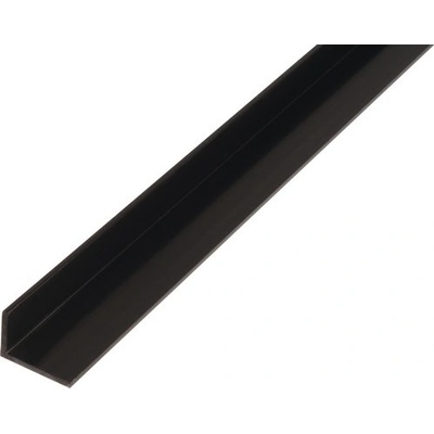 Alberts L profil PVC čierny 25x20x2 mm 2 m