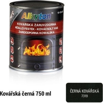 Alkyton žáruvzdorná vypalovací barva 0,75L černá